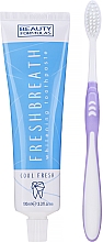 Парфумерія, косметика Набір з ліловою зубною щіткою - Beauty Formulas (toothbrush/1pcs + toothpaste/100ml)