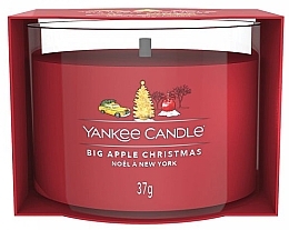 Ароматическая мини-свеча в стакане - Yankee Candle Big Apple Christmas — фото N1