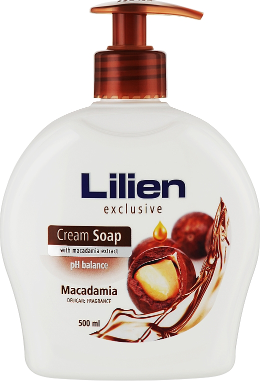 Рідке крем-мило "Макадамія" - Lilien Macadamia Cream Soap — фото N1