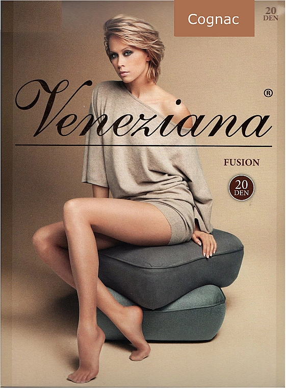 Колготки для жінок "Fusion 3D", 20 Den, Cognac - Veneziana — фото N1