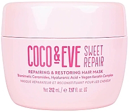 Духи, Парфюмерия, косметика Восстанавливающая маска для волос - Coco & Eve Sweet Repair Repairing And Restoring Hair Mask