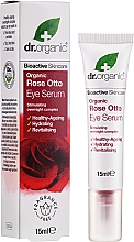 Сироватка для шкіри навколо очей "Троянда Отто" - Dr. Organic Bioactive Skincare Rose Otto Eye Serum — фото N2