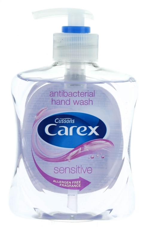 Жидкое антибактериальное мыло - Carex Sensitive Hand Wash — фото N1