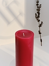 Свеча-цилиндр, диаметр 7 см, высота 15 см - Bougies La Francaise Cylindre Candle Red — фото N3