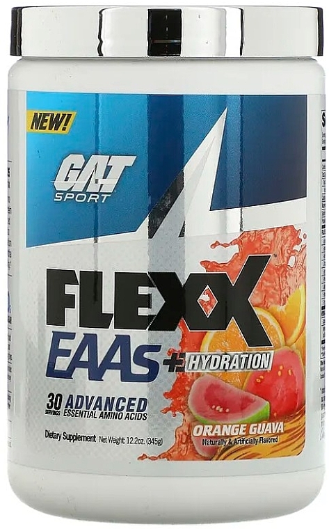 Пищевая добавка "Аминокислота с электролитами", апельсин и гуава - GAT Sport Flexx EAAs + Hydration Orange Guava — фото N1