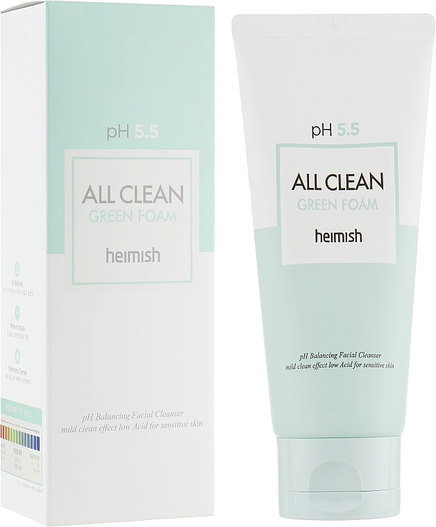 УЦІНКА Очищувальна пінка для обличчя - Heimish All Clean Green Foam pH 5.5 * — фото N1