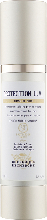 Засіб для догляду за шкірою під час засмаги - Biologique Recherche Protection U.V. SPF 50 — фото N1