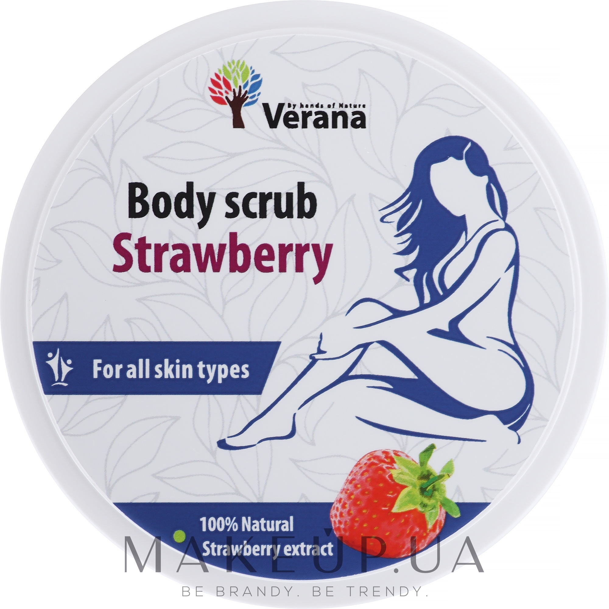 Скраб для тіла "Полуниця" - Verana Body Scrub Strawberry — фото 300g