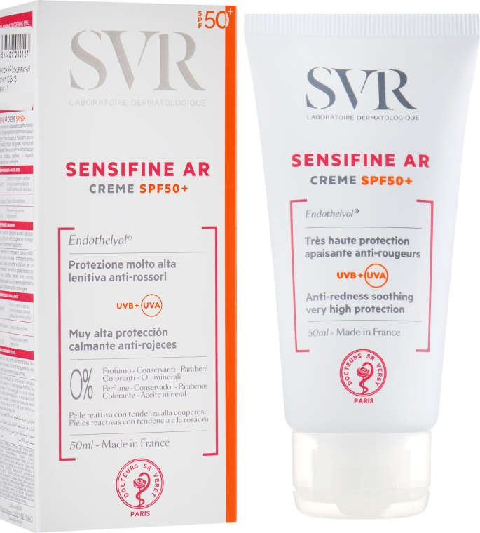 Солнцезащитный крем - SVR Sensifine AR Anti-redness Soothing Cream SPF 50+