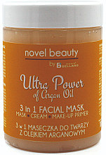 Парфумерія, косметика Маска для обличчя 3в1 з аргановою олією - Fergio Bellaro Novel Beauty Ultra Power Facial Mask