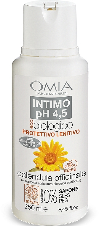 Гель для интимной гигиены "Календула" - Omia Laboratori Ecobio Intimo pH 4,5 Calendula — фото N1