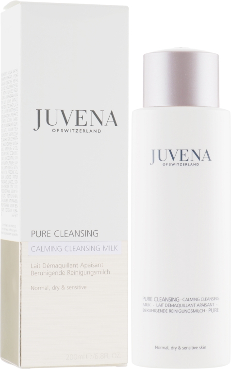 Успокаивающее молочко для очищения сухой, нормальной и чувствительной кожи лица - Juvena Pure Cleansing Calming Cleansing Milk — фото N1