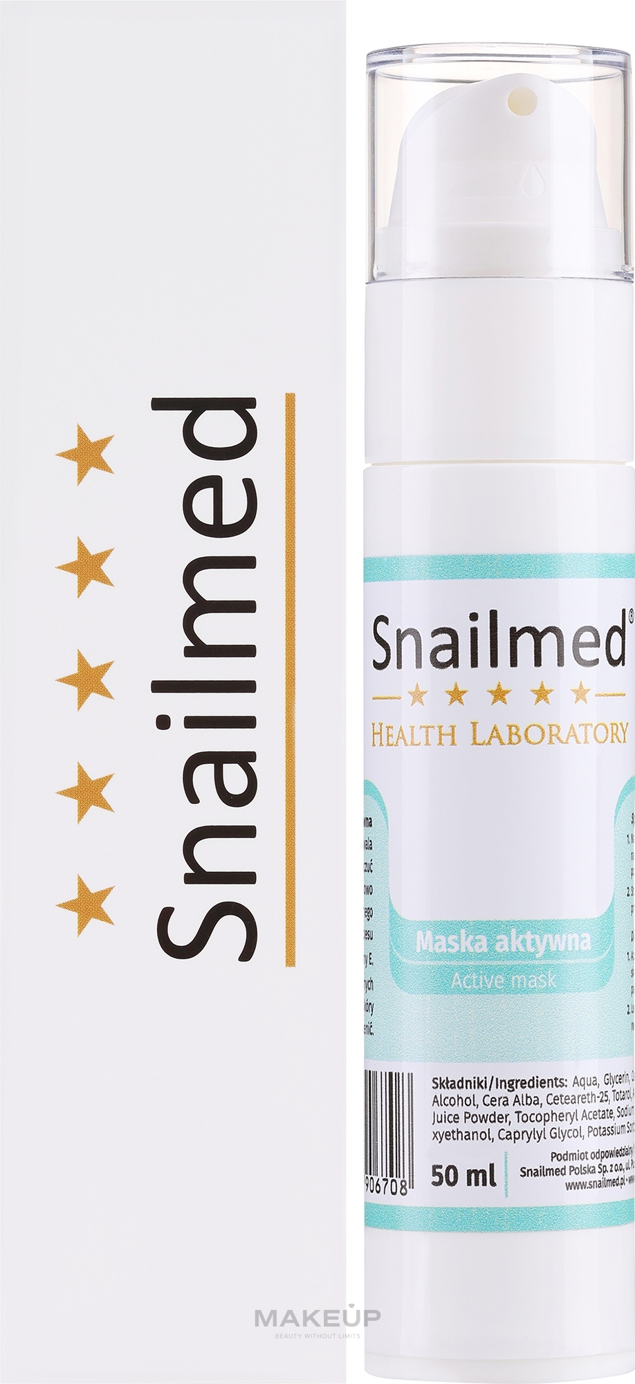 Маска для чутливої шкіри обличчя - Snailmed Health Laboratory Active Mask — фото 50ml