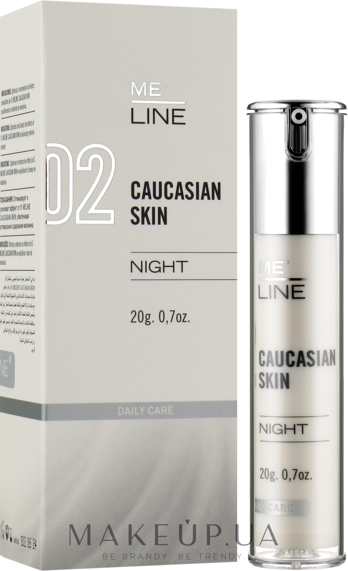 Нічний крем для обличчя - Me Line 02 Caucasian Skin Night — фото 20g