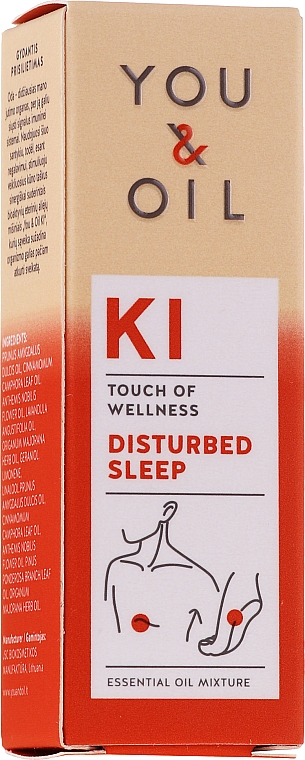 Смесь эфирных масел - You & Oil KI-Disturbed Sleep Touch Of Welness Essential Oil — фото N1