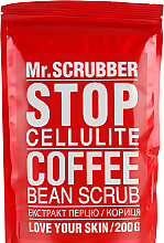 УЦЕНКА Антицелюлитний скраб для тела - Mr.Scrubber Stop Cellulite Coffee Bean Scrub * — фото N3