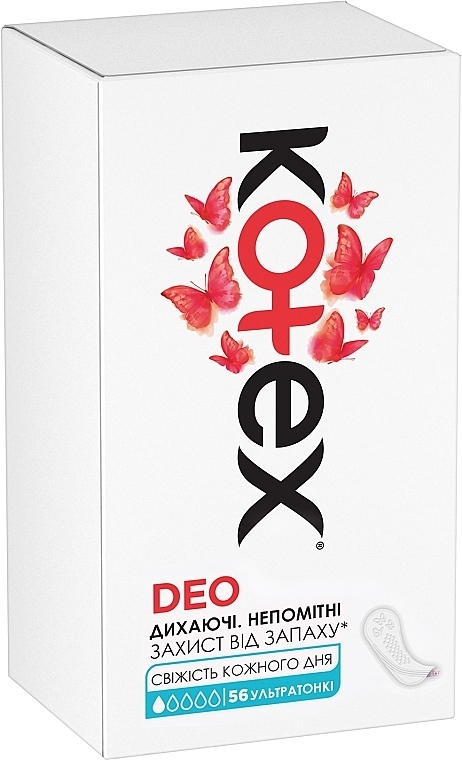 Щоденні гігієнічні прокладки, 56 шт - Kotex Deo Ultraslim — фото N3