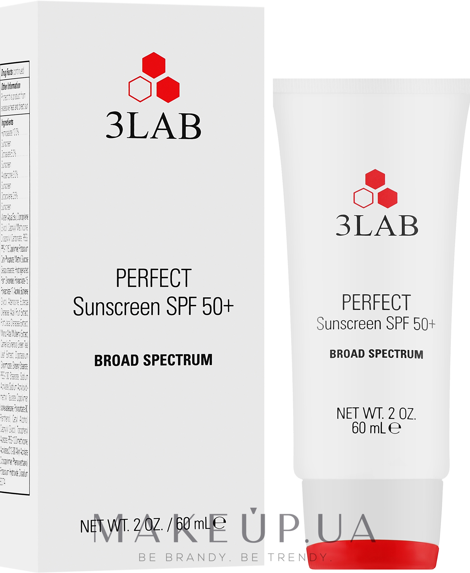 Идеальный крем для лица и тела - 3Lab Perfect Sunscreen SPF 50 — фото 60ml