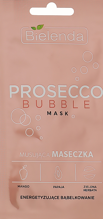 Маска для лица - Bielenda Prosecco Bubble Mask — фото N1