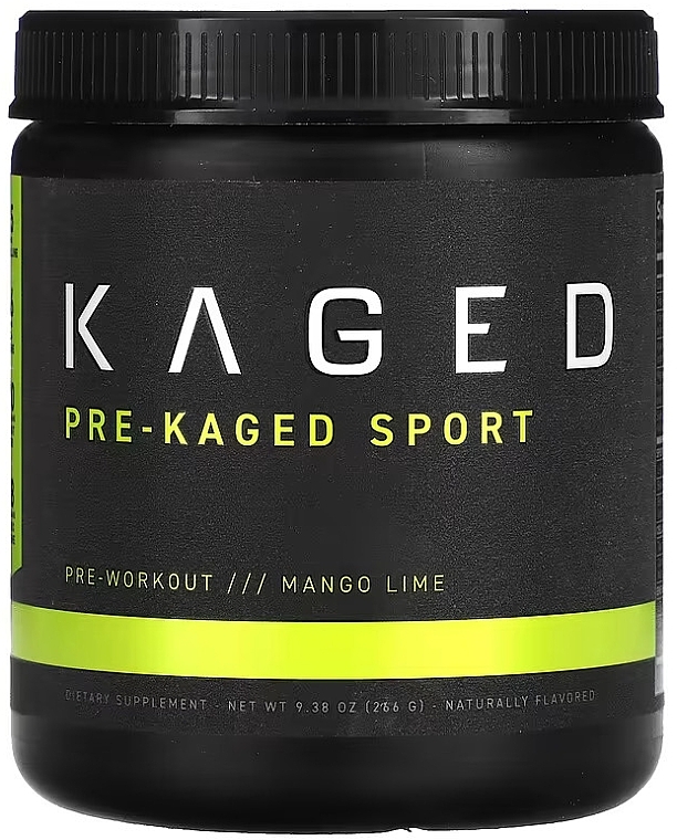 Предтренировочный комплекс, манго-лайм - Kaged Pre-Kaged Sport Pre-Workout Mango Lime — фото N1