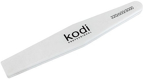 Полірувальник для нігтів 320/600/3000, білий - Kodi Professional