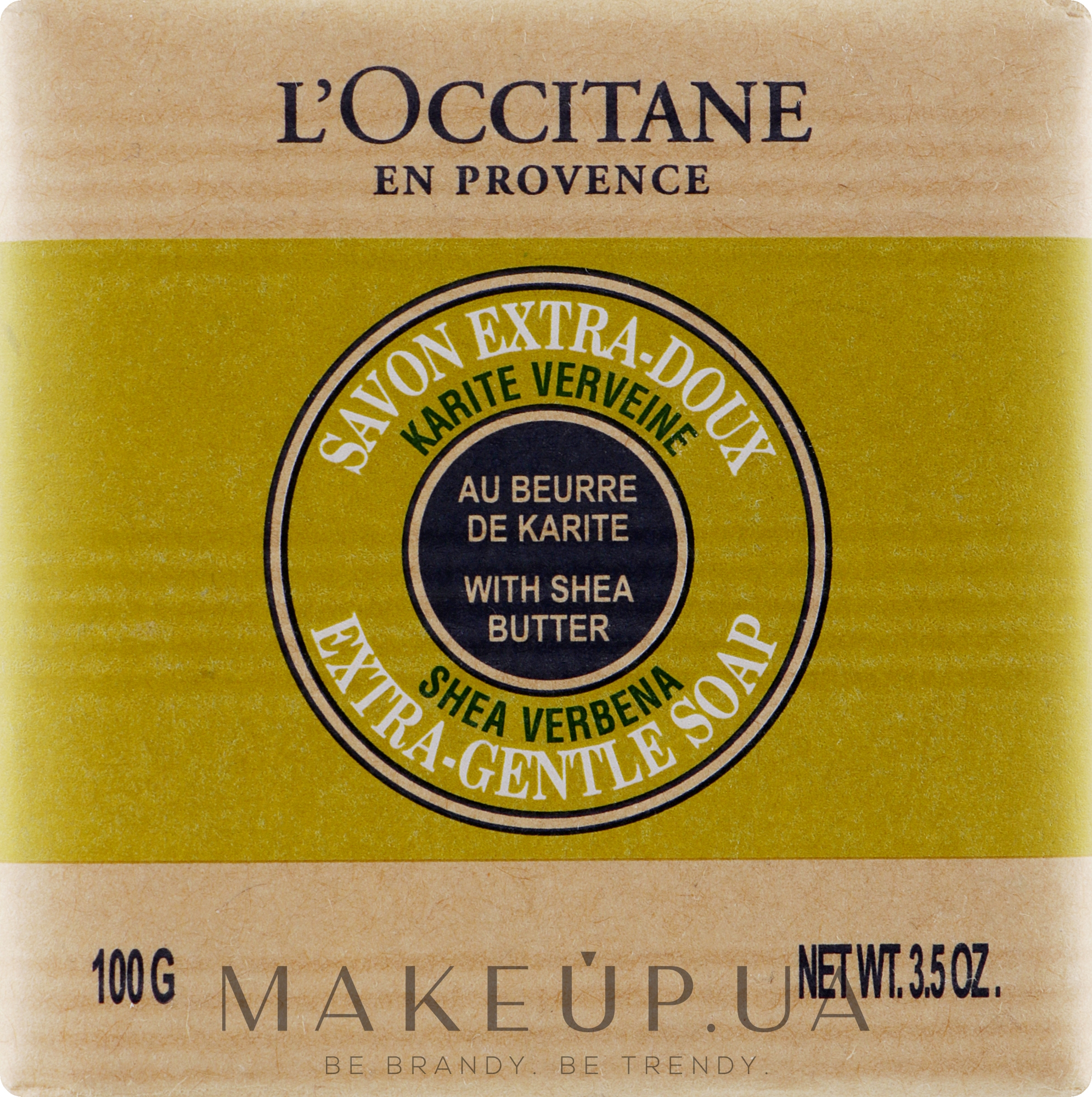 Мыло "Карите-вербена" - L'occitane Shea Butter Extra Gentle Soap Verbena — фото 100g