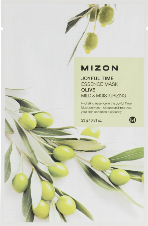 Тканевая маска для лица "Олива" - Mizon Joyful Time Essence Mask 