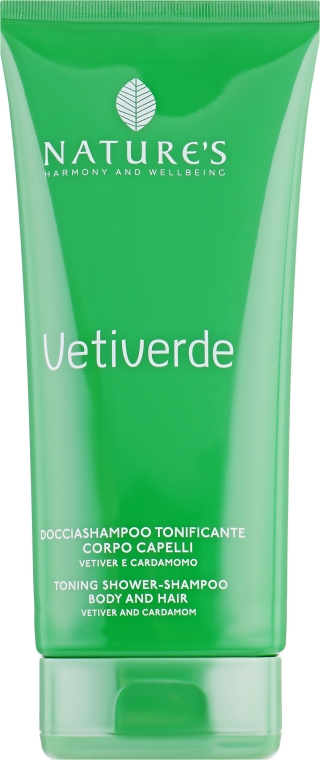 Тонізувальний шампунь-гель для душу - Nature's Vetiverde Toning Shower-Shampoo Body and Hair — фото N2