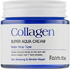 Парфумерія, косметика Зволожувальний крем для обличчя з колагеном - FarmStay Collagen Super Aqua Cream