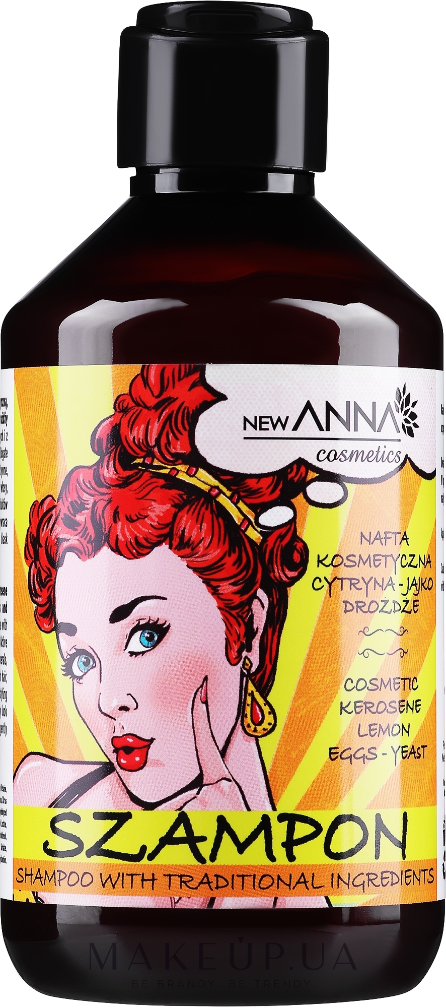 Шампунь для волос с керосином, лимоном и дрожжами - New Anna Cosmetics Retro Hair Care Shampoo  — фото 300ml