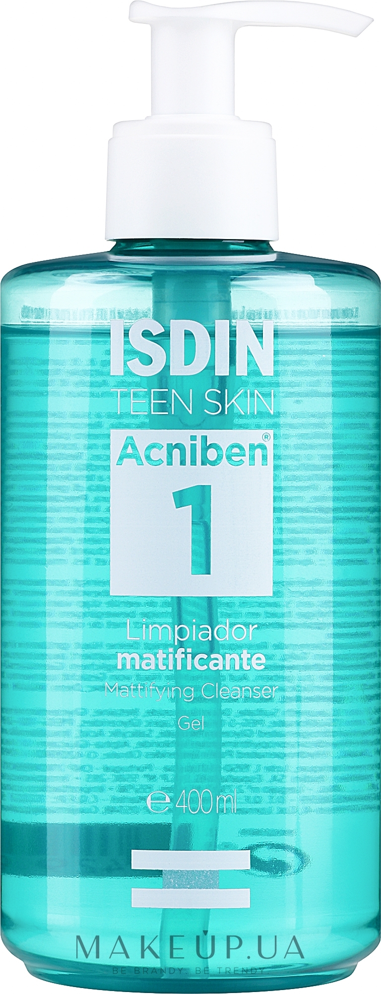 Гель для вмивання, матувальний - Isdin Teen Skin Acniben Mattifying Cleansing Gel — фото 400ml