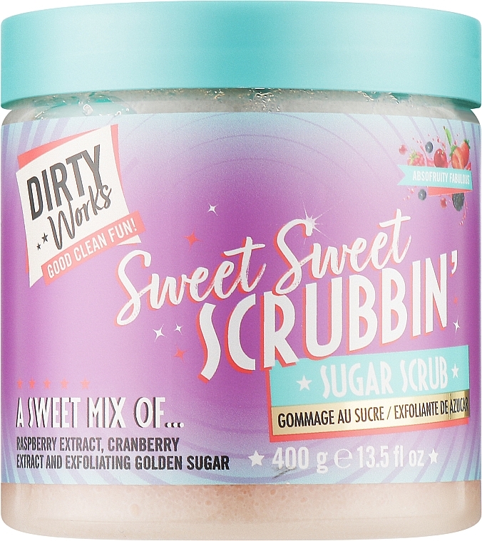 Сахарный скраб для тела - Dirty Works Sweet Sweet Scrubbin Fruity — фото N1