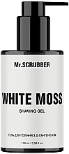 Гель для гоління з Д-пантенолом «Білий мох» - Mr.Scrubber White Moss Shaving Gel — фото N1