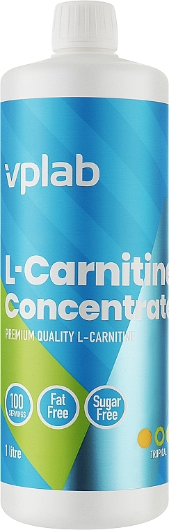 Спортивный напиток "L-Carnitine Tropical fruit" - VPLab L-Carnitine Concentrate — фото N2