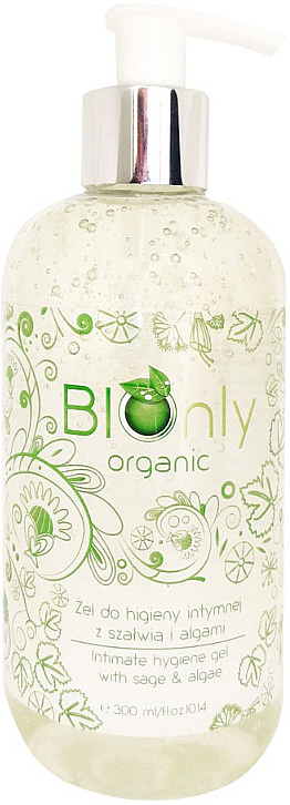 Гель для интимной гигиены "Органический" - BIOnly Organic Intimate Hygiene Gel With Sage & Algae — фото N1