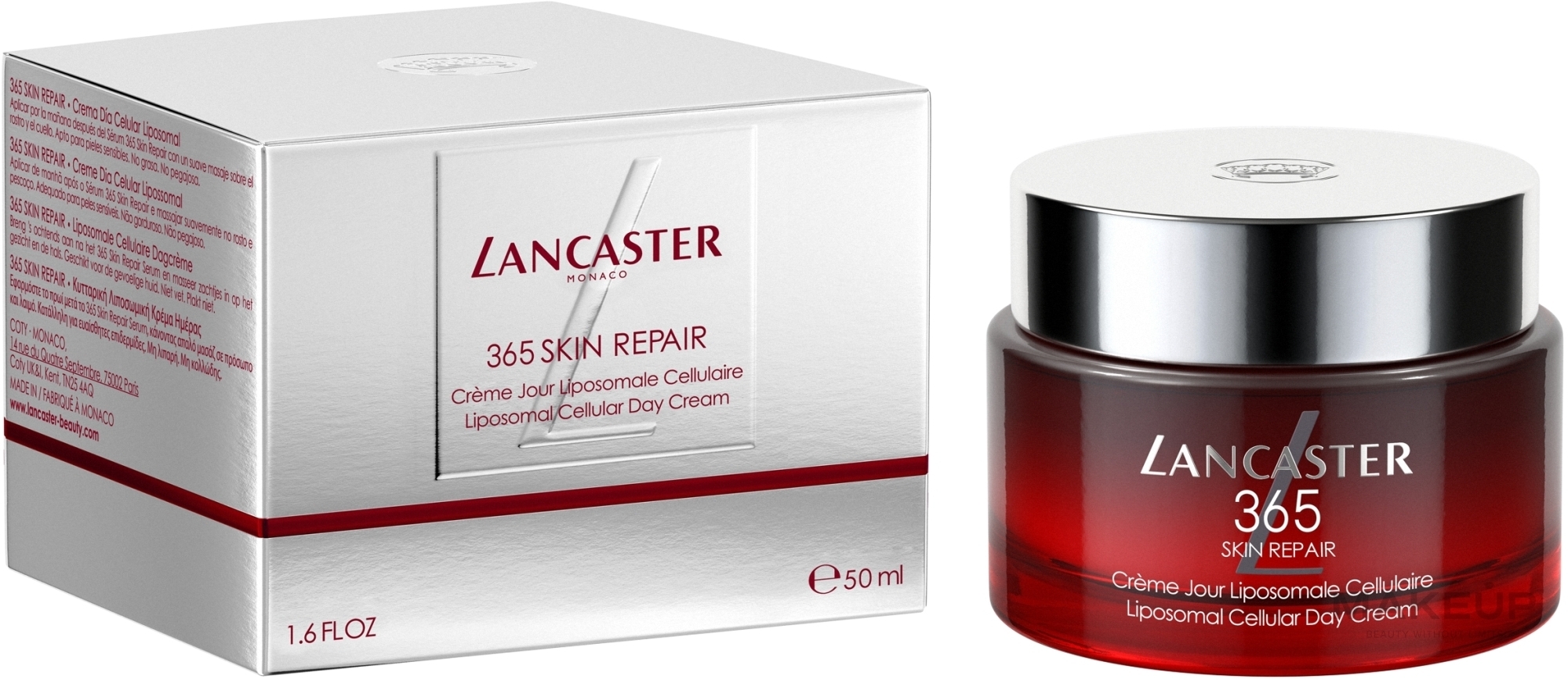 Ліпосомальний клітинний денний крем для обличчя - Lancaster 365 Skin Repair Liposomal Cellular Day Cream — фото 50ml