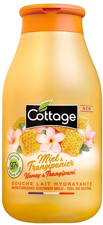 Молочко для душа "Мед и Франжипани" - Cottage Honey & Frangipani Moisturizing Shower Milk — фото N1