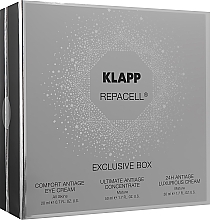 Духи, Парфюмерия, косметика Набор - Klapp Repacell Exclusive Box (eye/cr/20ml + f/cr/50ml + f/concentrate/50ml) 