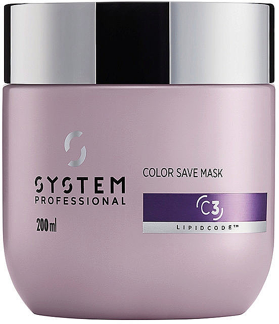 Маска для окрашенных волос - System Professional Color Save Lipidcode Mask C3 — фото N1