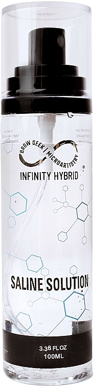 Солевой раствор для бровей и ресниц - Infinity Hybrid Saline Solution — фото N1