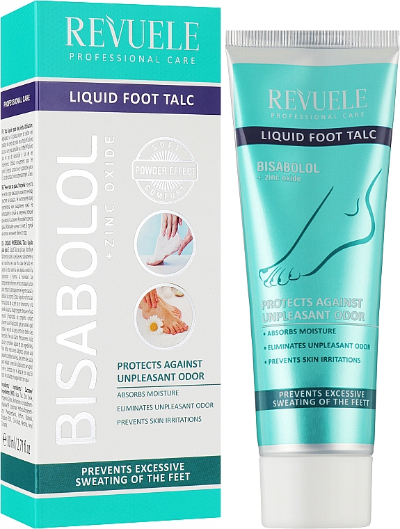 Жидкий тальк для ног - Revuele Professional Care Liquid Foot Talc — фото N2