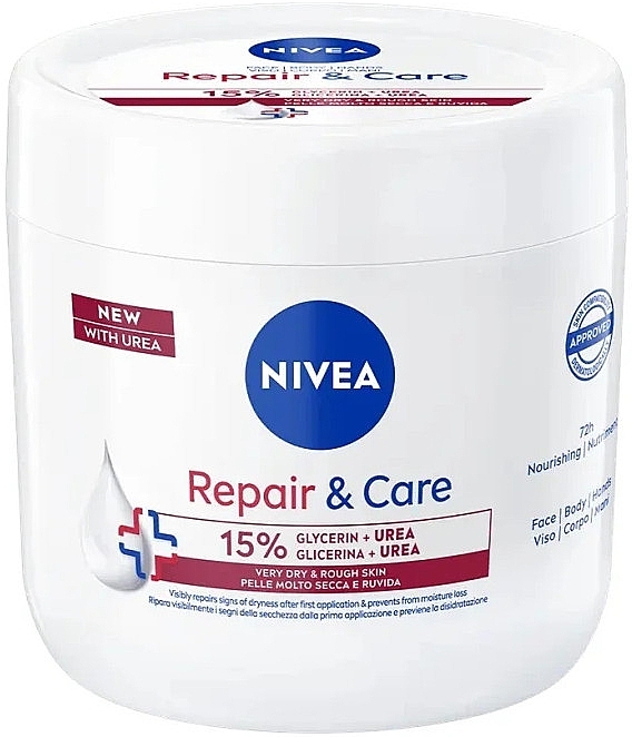 Відновлювальний крем для тіла із сечовиною - NIVEA Repair & Care Urea — фото N1