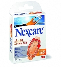 Парфумерія, косметика Набір пластирів, 3 розміри, 30 шт. - Nexcare 3M Anti-shock Active 360 Bandages