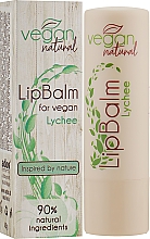 Бальзам для губ "Личи" - Vegan Natural Lip Balm For Vegan Lychee — фото N2