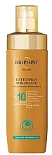 Духи, Парфюмерия, косметика Молочный спрей для тела SPF 10 - Biopoint Solaire Latte Spray Sublimante SPF 10