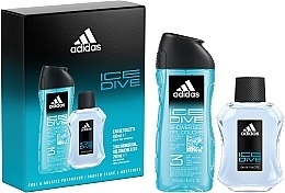 Духи, Парфюмерия, косметика УЦЕНКА Adidas Ice Dive - Набор (edt/100ml + sh/gel/250ml) *