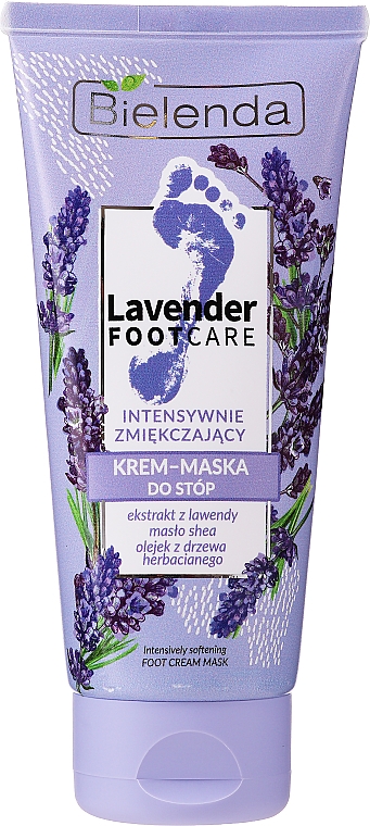 Пом'якшувальна крем-маска для ніг - Bielenda Lavender Foot Care Foot Cream Mask