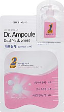 Духи, Парфюмерия, косметика Двухфазная маска для лица - Etude Dr.Ampoule Dual Mask Sheet Luminous Care