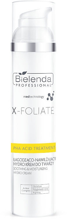 Успокаивающий и увлажняющий гидро-крем для лица - Bielenda Professional X-Foliate Pha Acid Treatment — фото N1