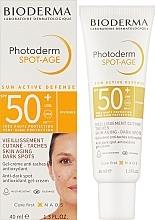 Сонцезахисний гель-крем для обличчя SPF 50+ - Bioderma Photoderm Spot-Age Antioxidant Gel Creme — фото N2
